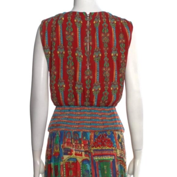 NWOT Alice + Olivia Lorelle Havana Town Voile Maxi Dress XS $485 - Picture 3 of 4